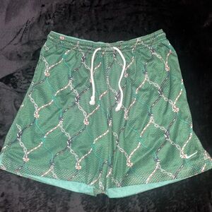Green Nike shorts